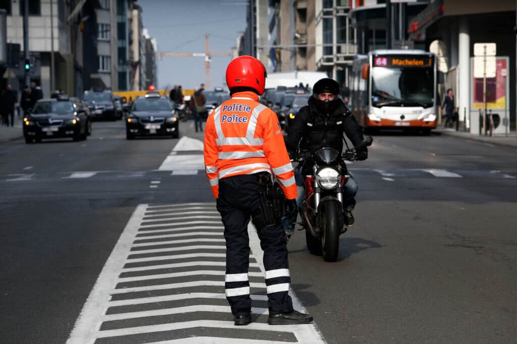 Belgium traffic police officer
