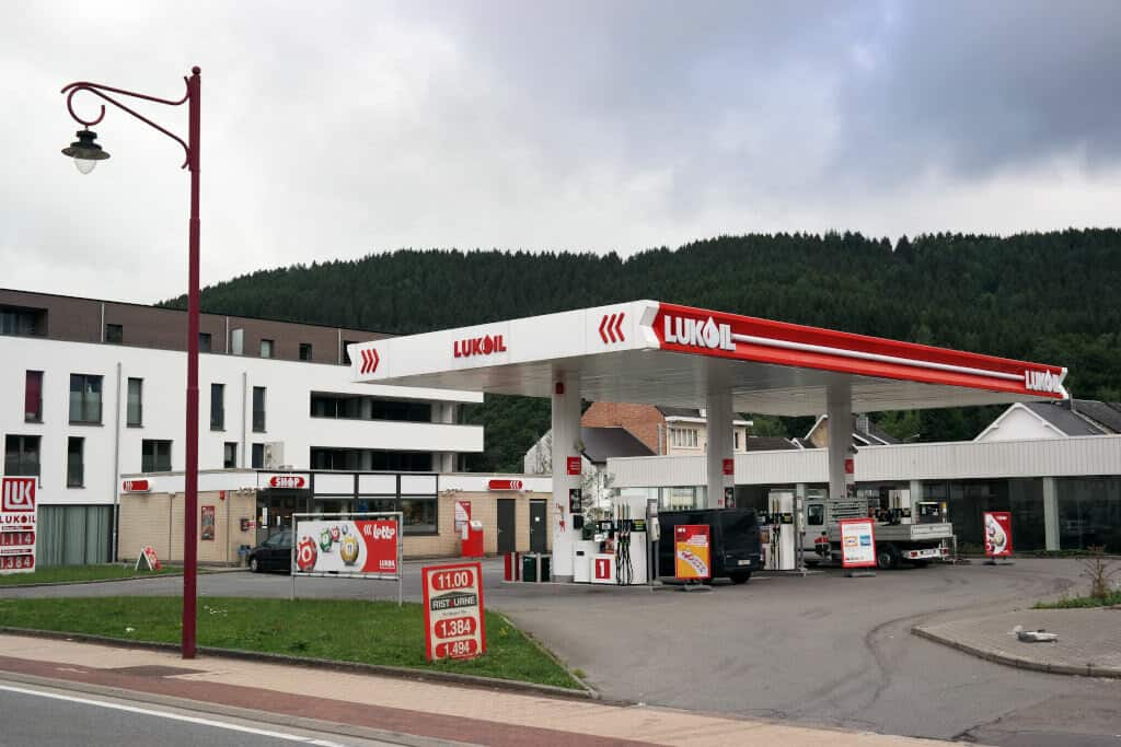 Lukoil Petrol Station in Wallonia