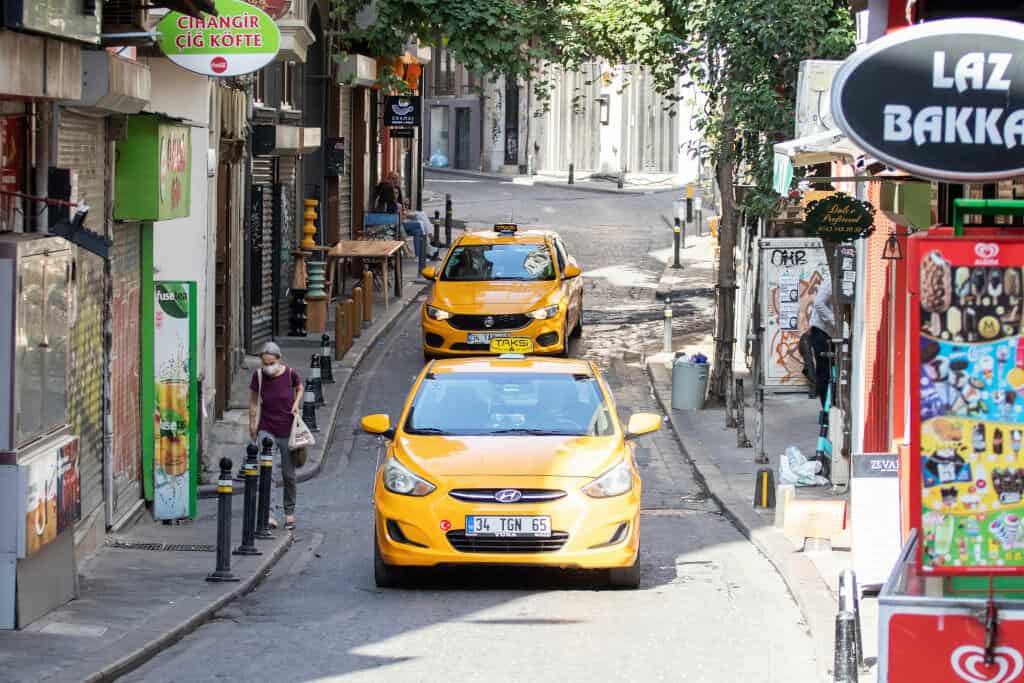 Narrow street in Istanbul