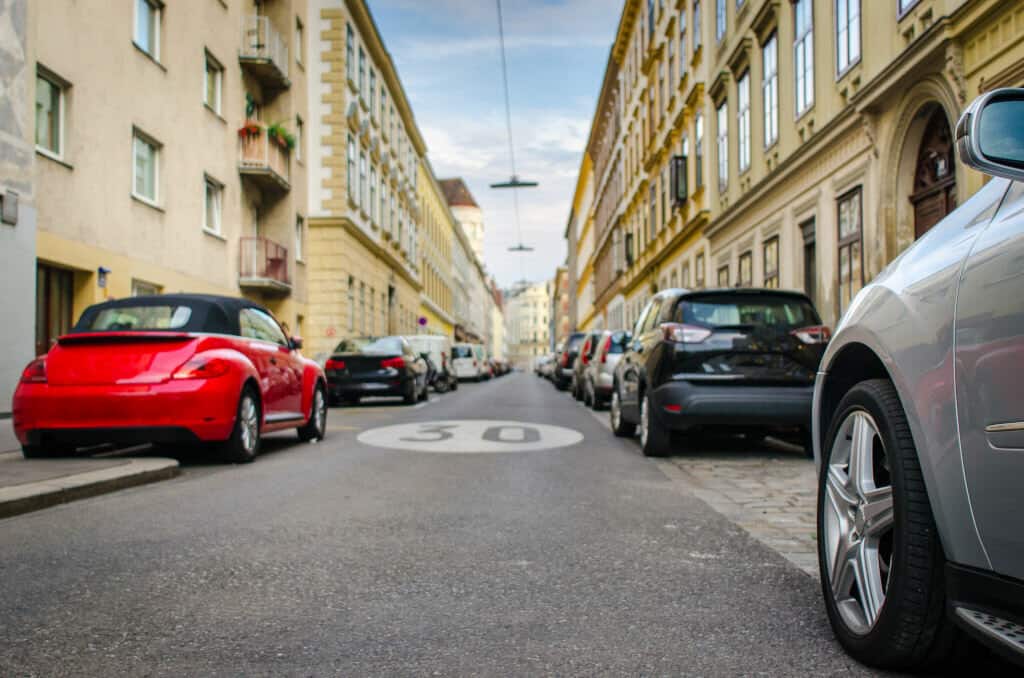 parking on Austrian street
